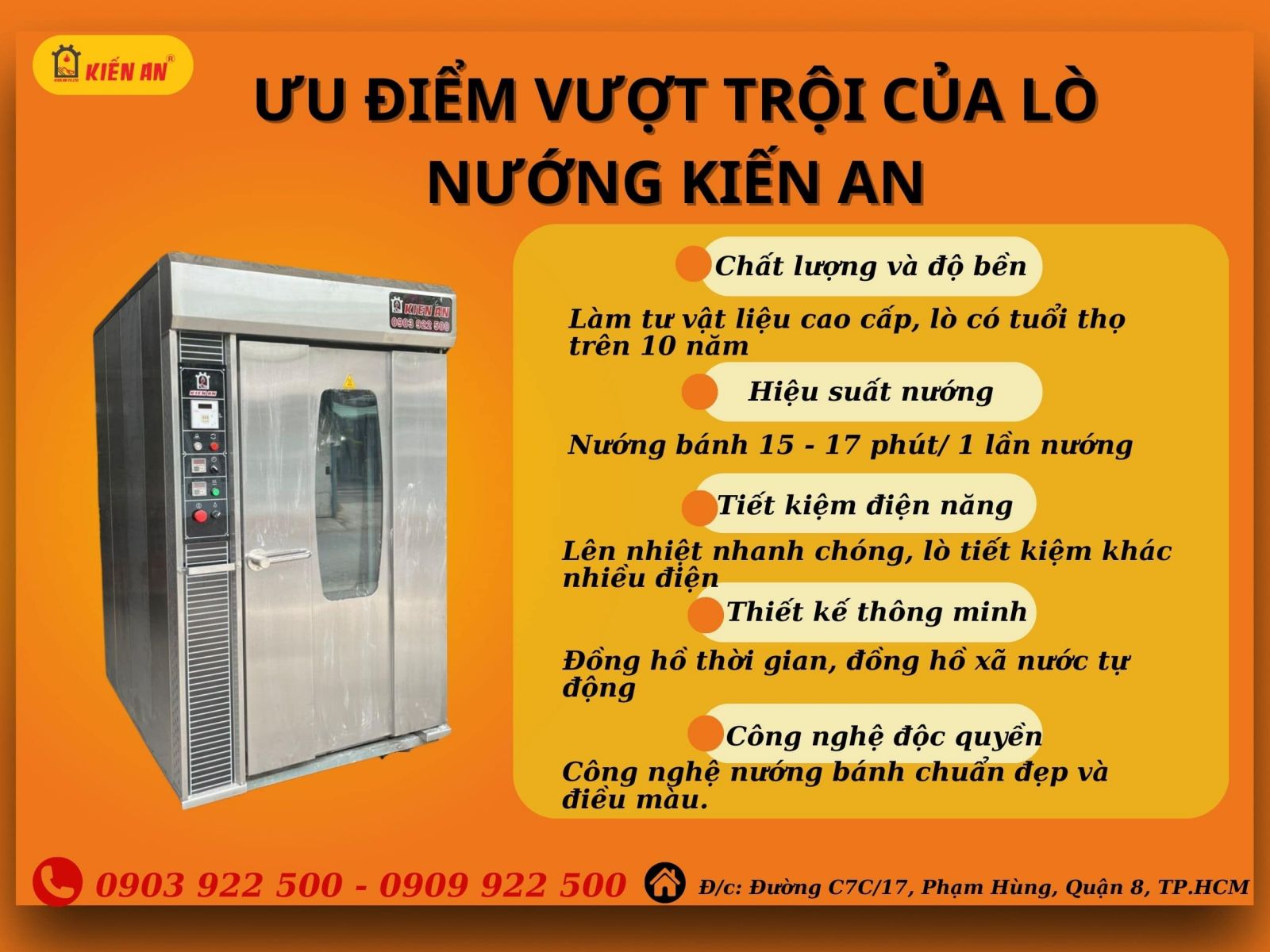 Ưu điểm của lò nướng bánh kiến an có gì vượt trội bỏ xa mọi đối thủ