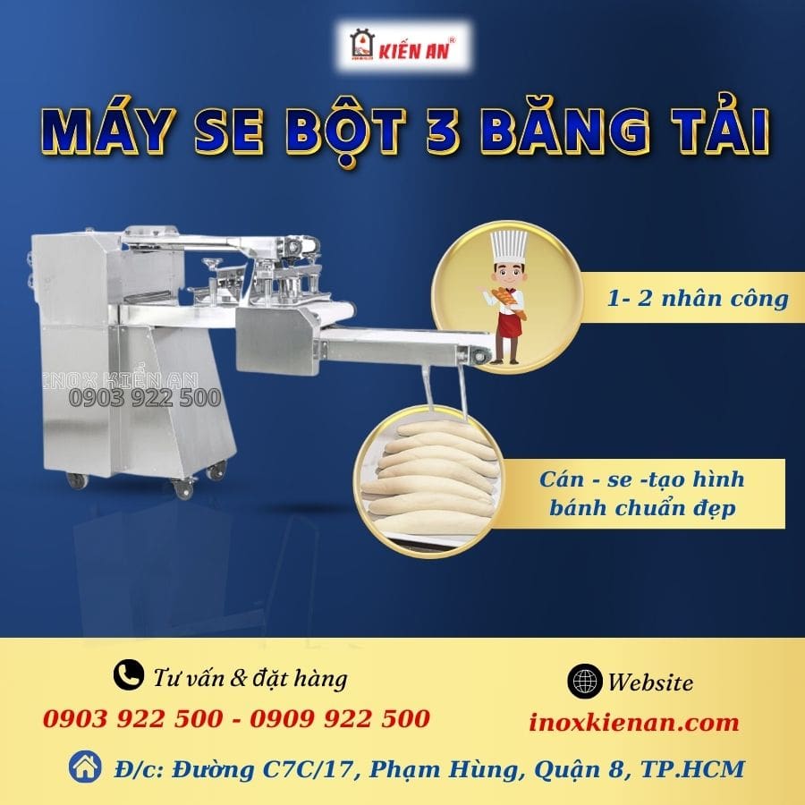 Ưu điểm của máy se bột 3 băng tải 4 lulo